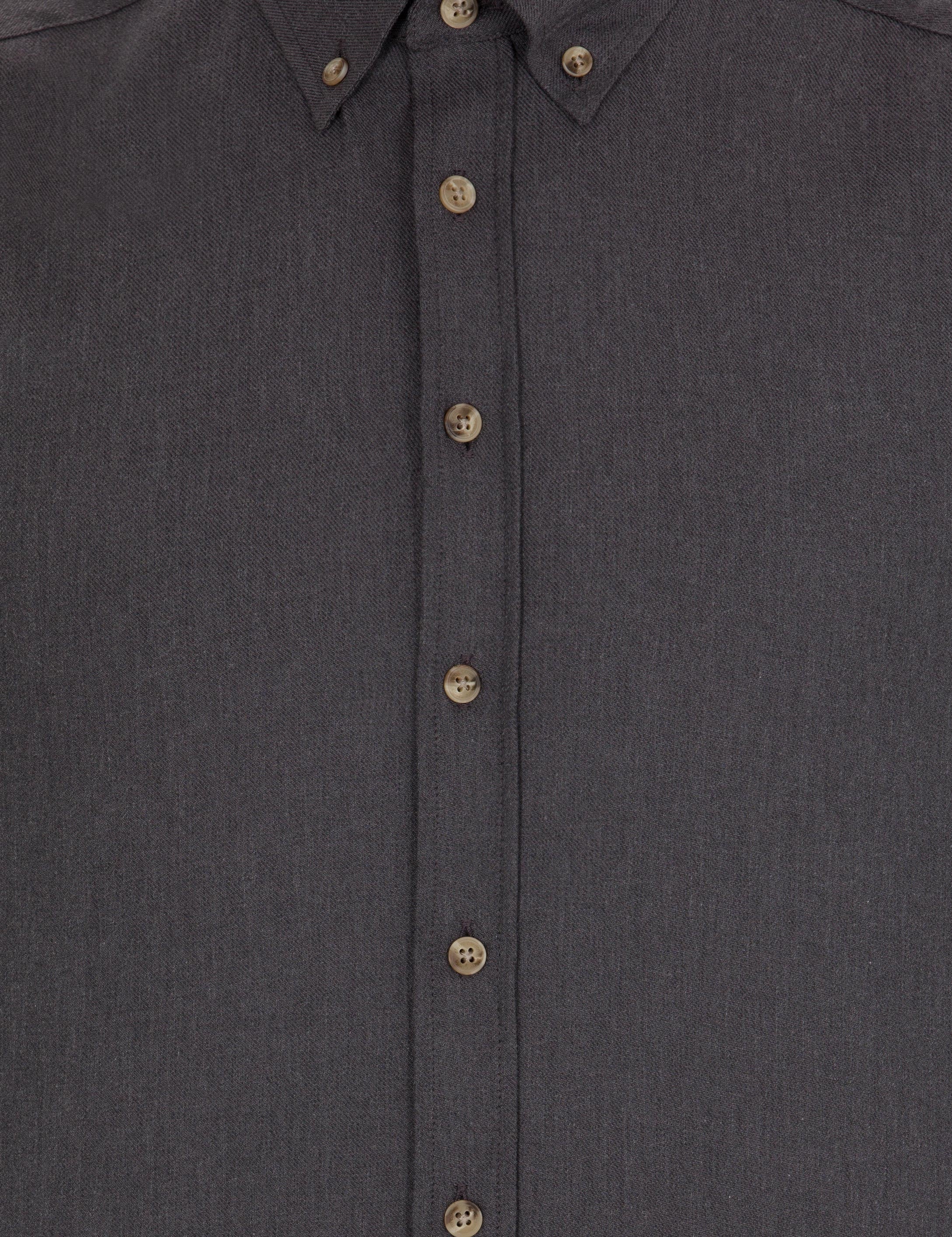 Antrasit Slim Fit Uzun Kollu Gömlek