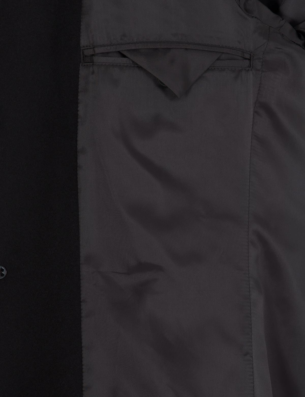 Siyah Ex. Slim Fit Kaşe Kaban - 50266370006