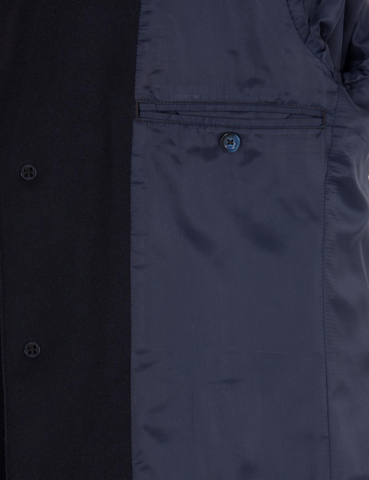 Lacivert Ex. Slim Fit Kaşe Kaban - 50266370012