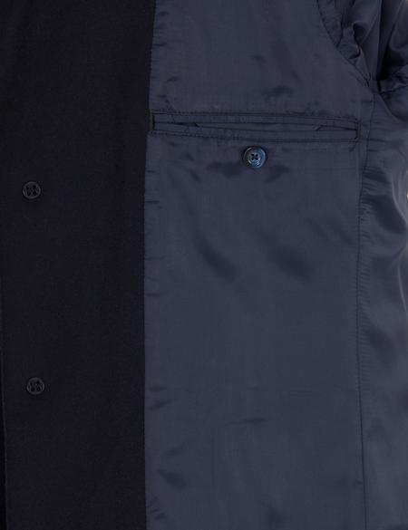 Lacivert Ex. Slim Fit Kaşe Kaban - 50266370012