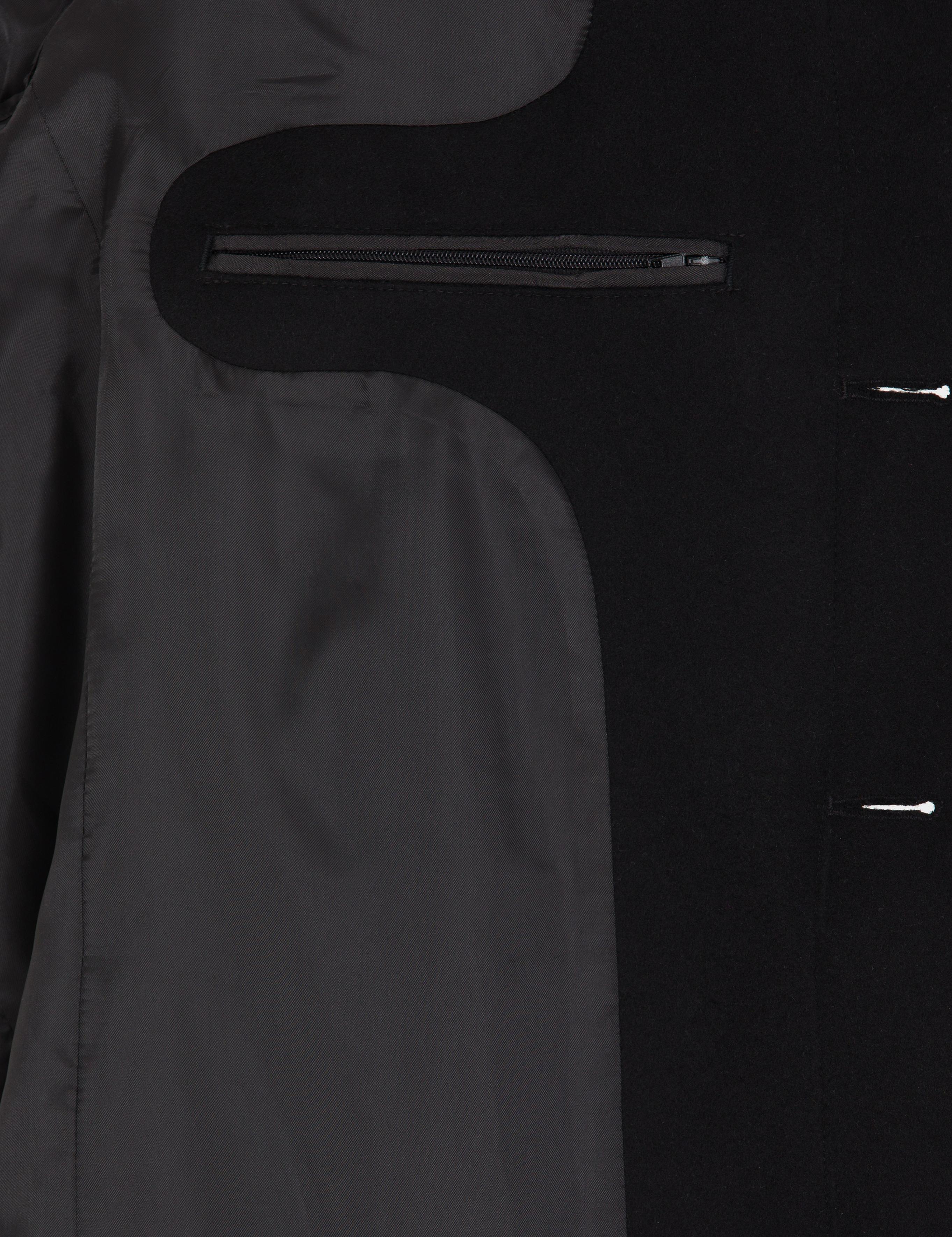 Siyah Slim Fit Palto