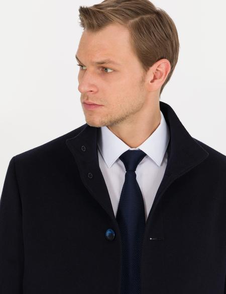 Lacivert Slim Fit Palto - 50266381016
