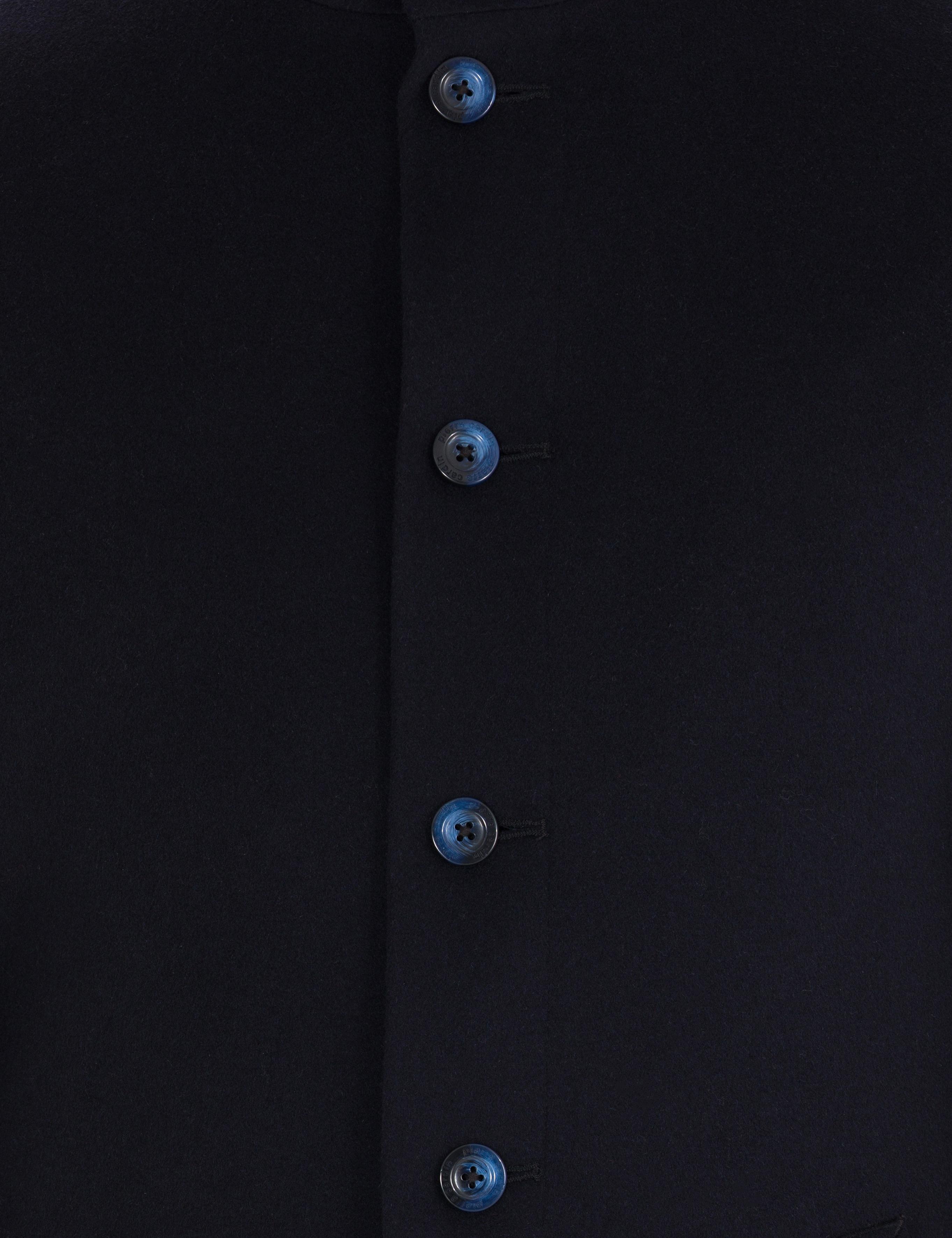 Lacivert Slim Fit Palto