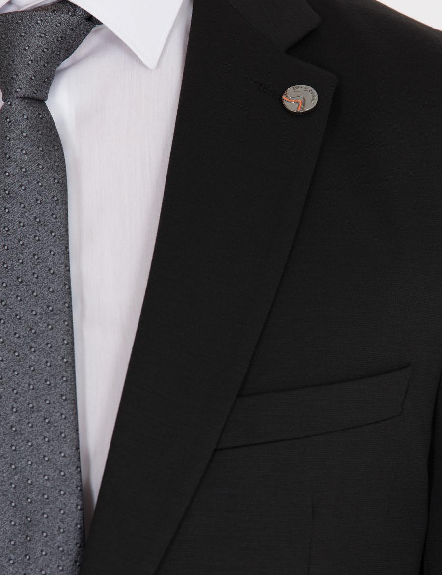 Siyah Ex. Slim Fit Ceket
