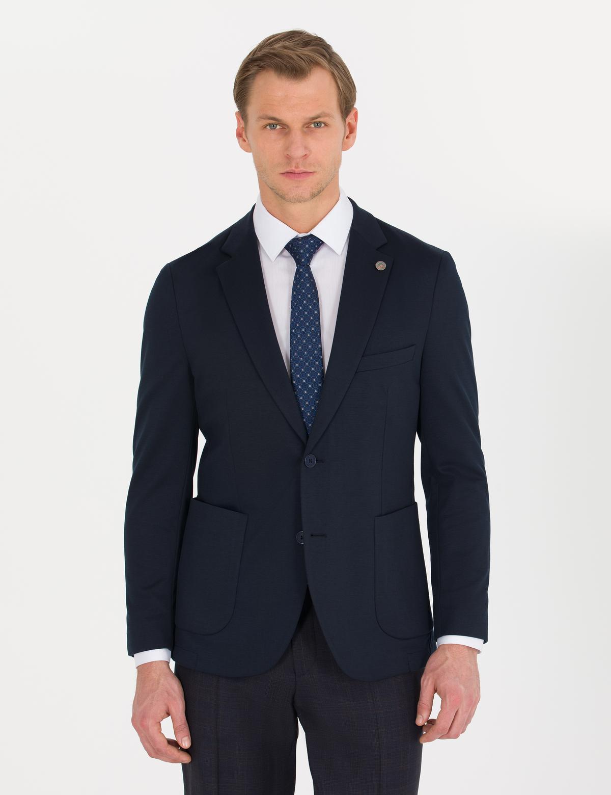 Lacivert Ex. Slim Fit Ceket - 50267021044