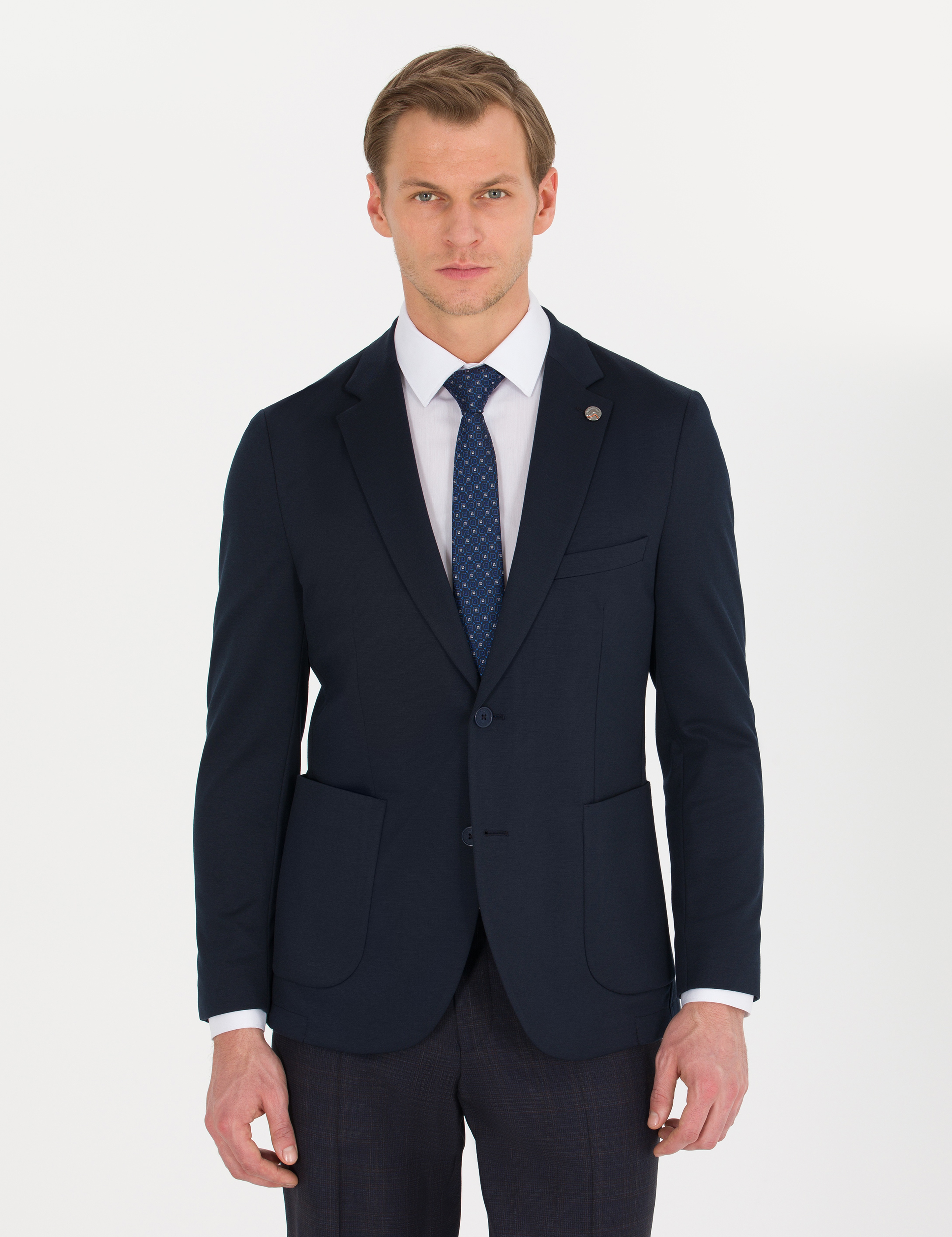 Lacivert Ex. Slim Fit Ceket - Image 3