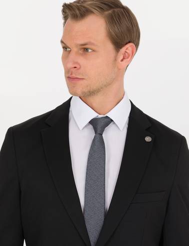 Siyah Ex. Slim Fit Ceket