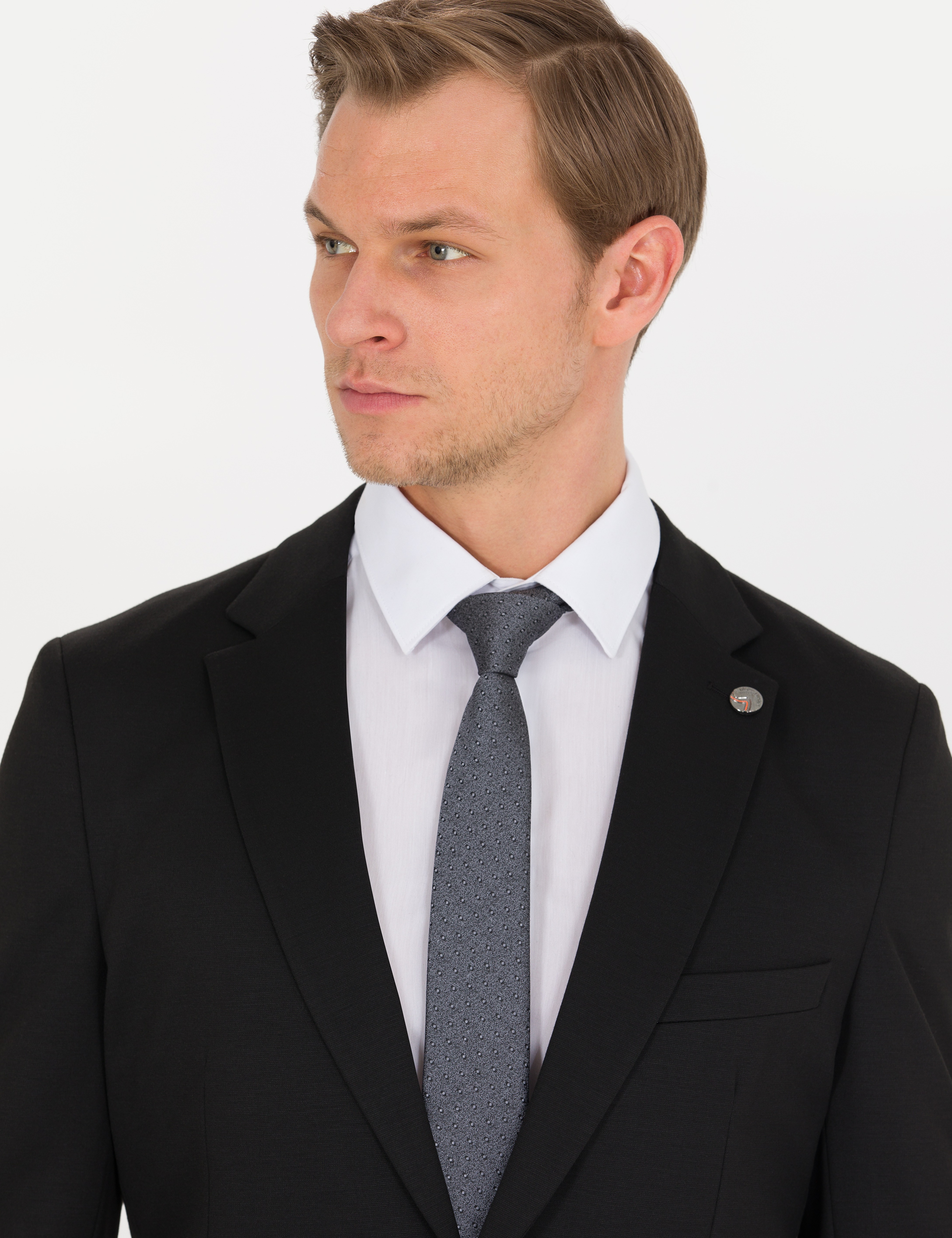 Siyah Ex. Slim Fit Ceket - Image 4