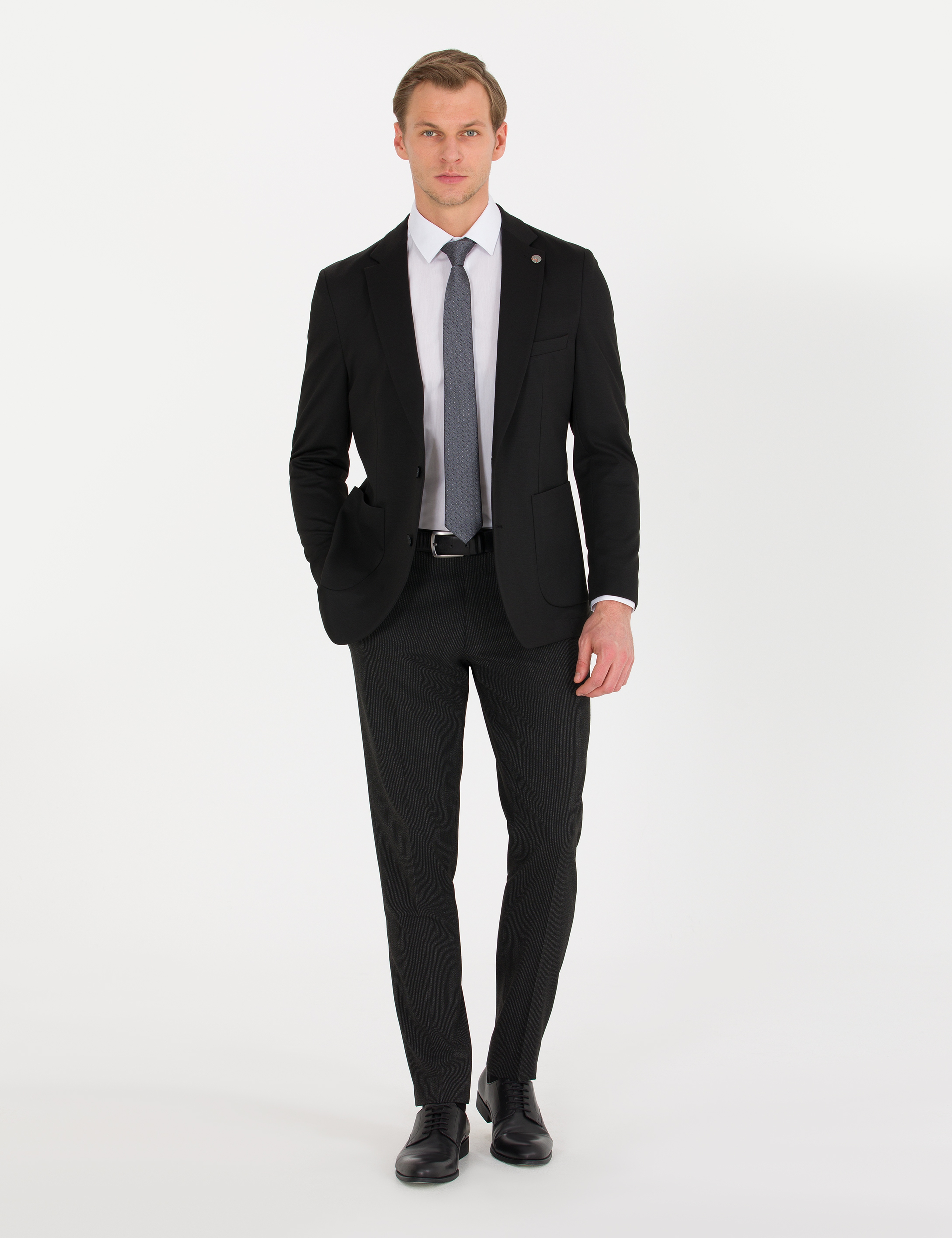 Siyah Ex. Slim Fit Ceket