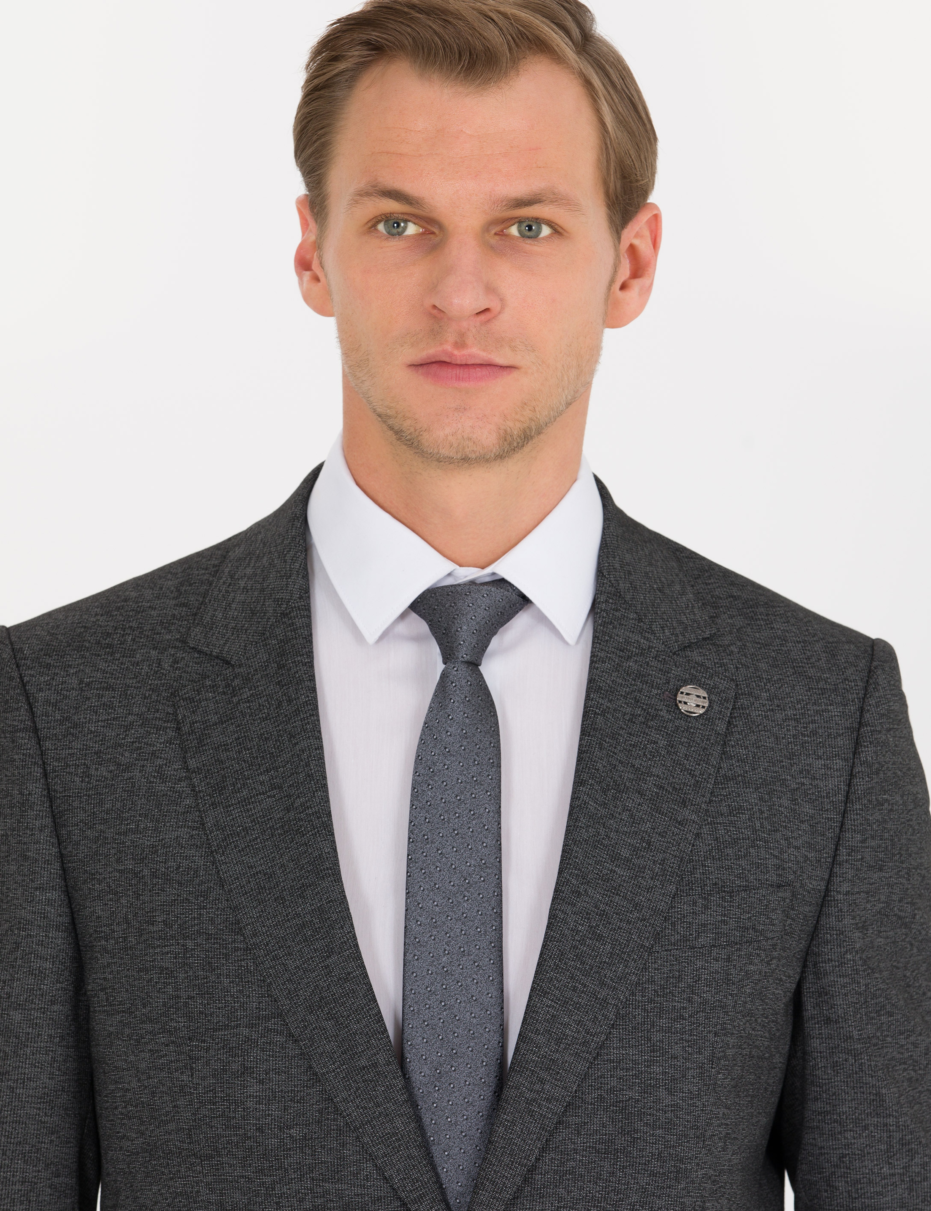 Antrasit Slim Fit Takım Elbise