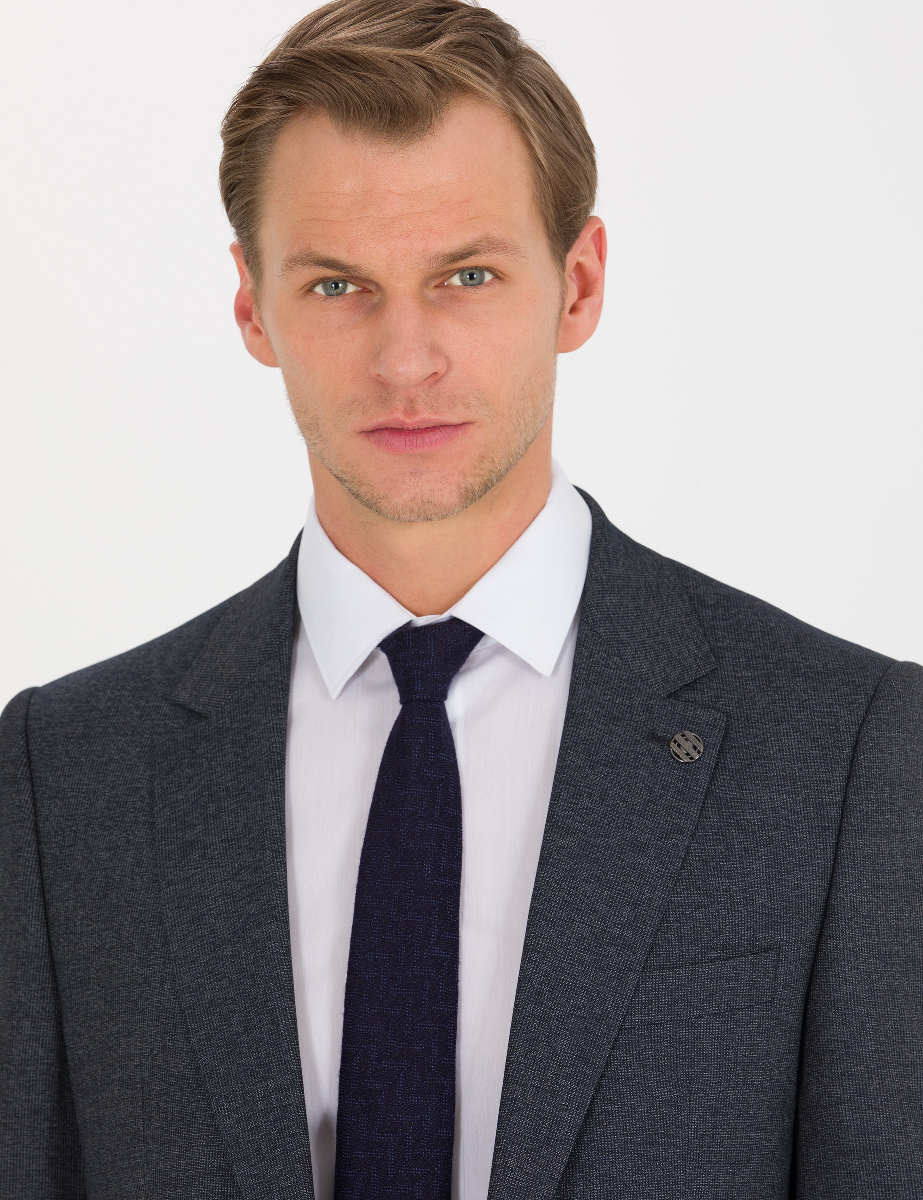 Lacivert Slim Fit Takım Elbise - Image 2