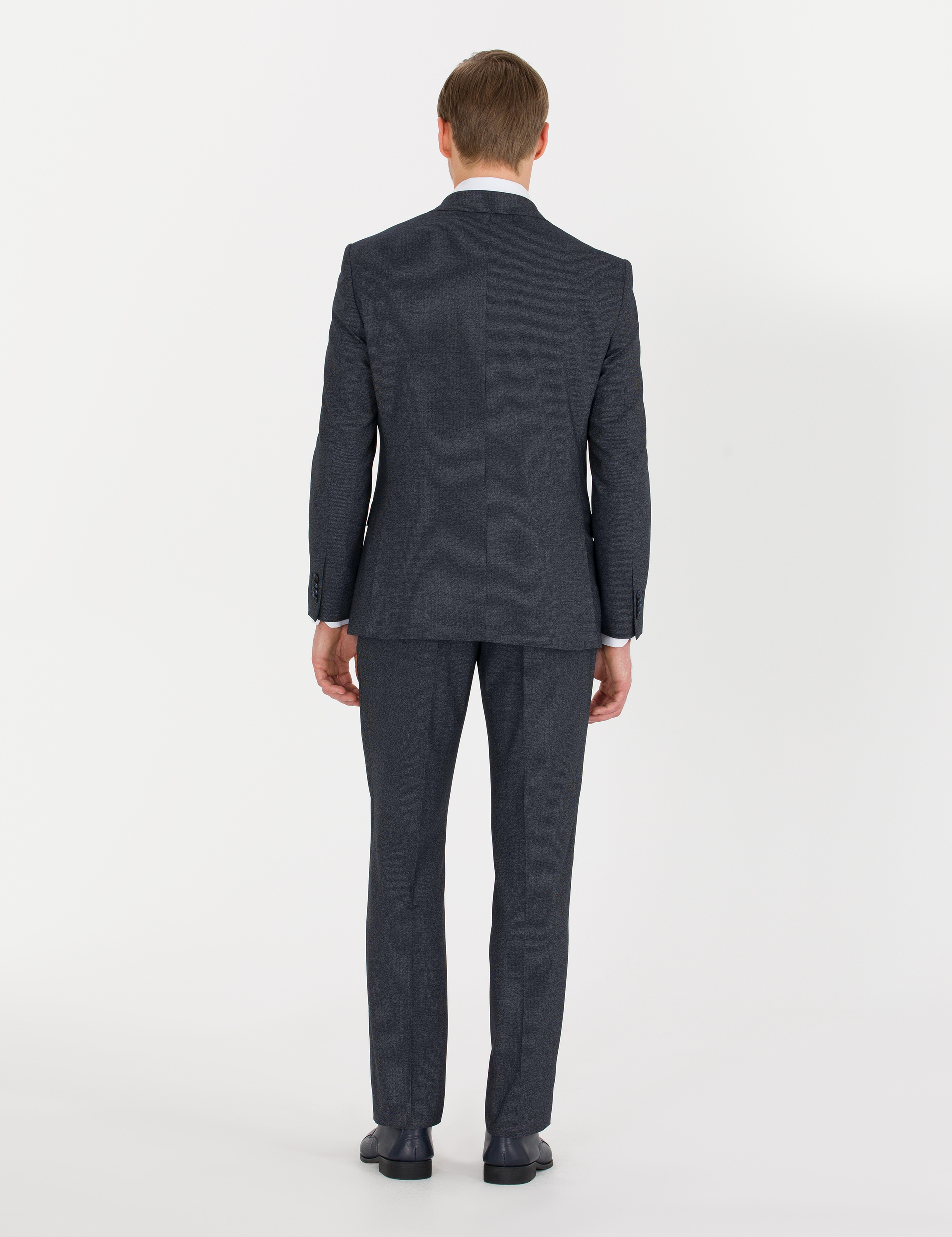 Lacivert Slim Fit Takım Elbise - Image 4