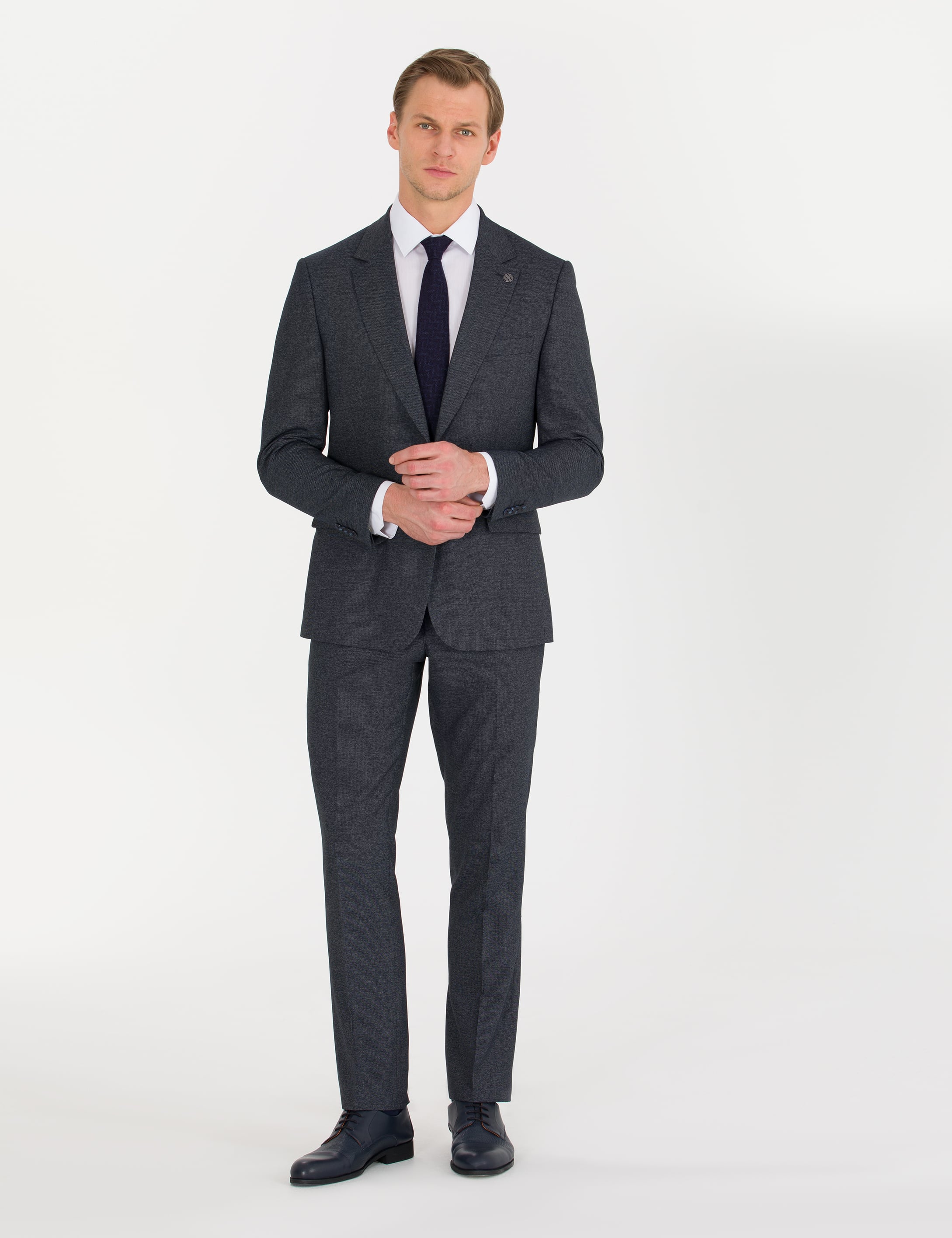 Lacivert Slim Fit Takım Elbise