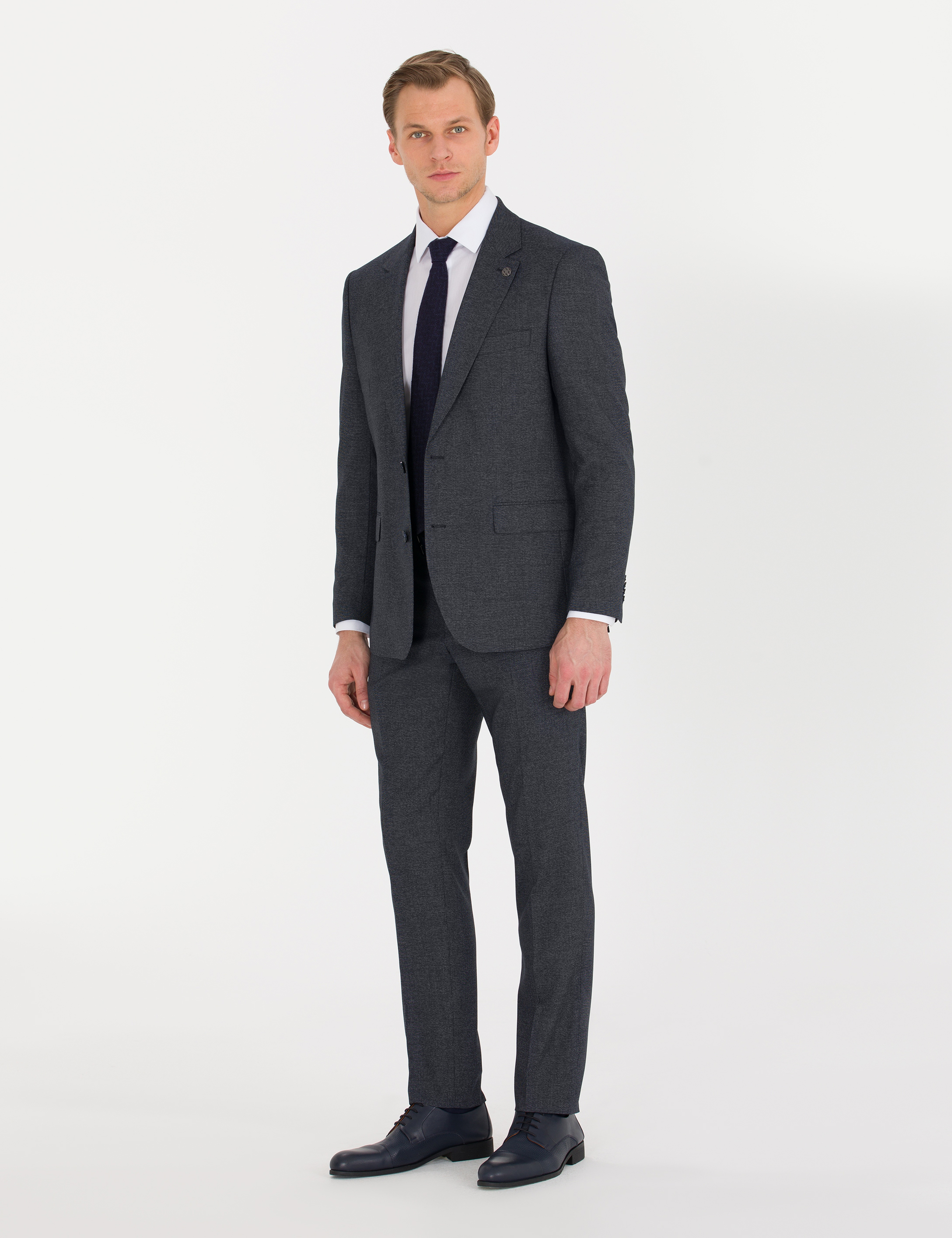 Lacivert Slim Fit Takım Elbise - Image 3
