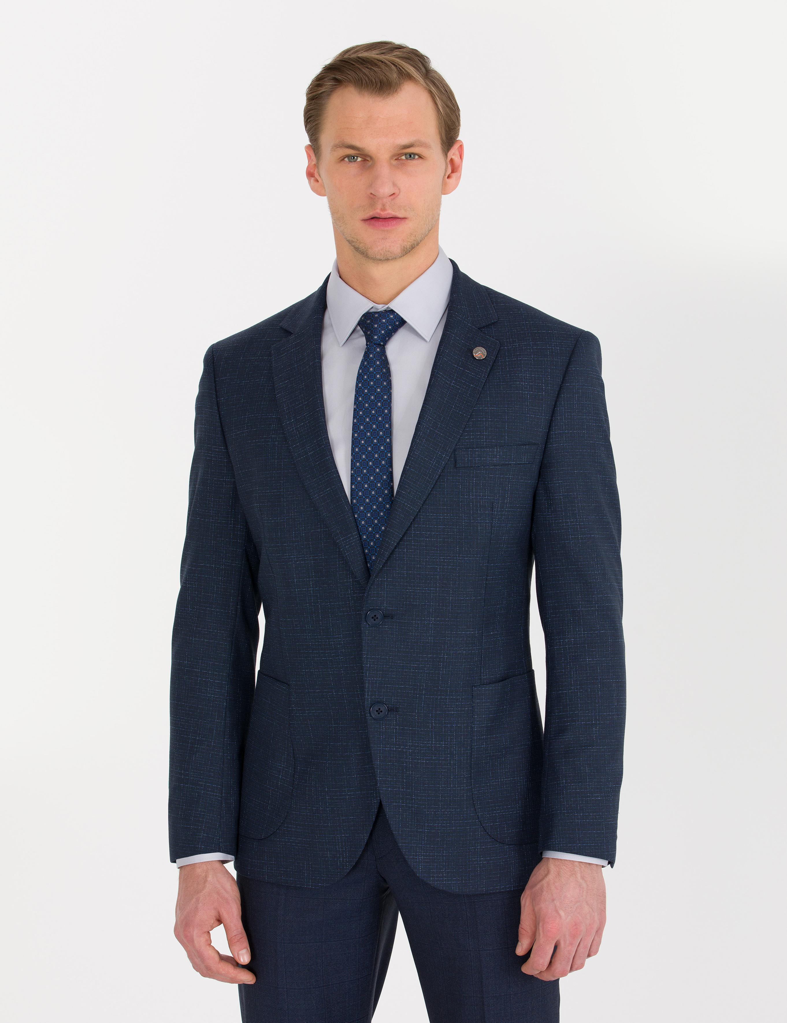 Açık Lacivert Ex. Slim Fit Ceket