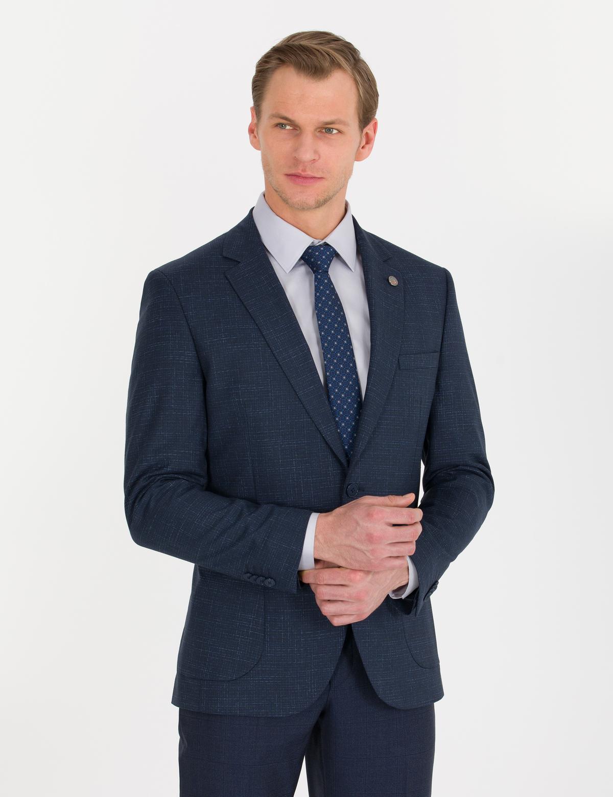 Açık Lacivert Ex. Slim Fit Ceket