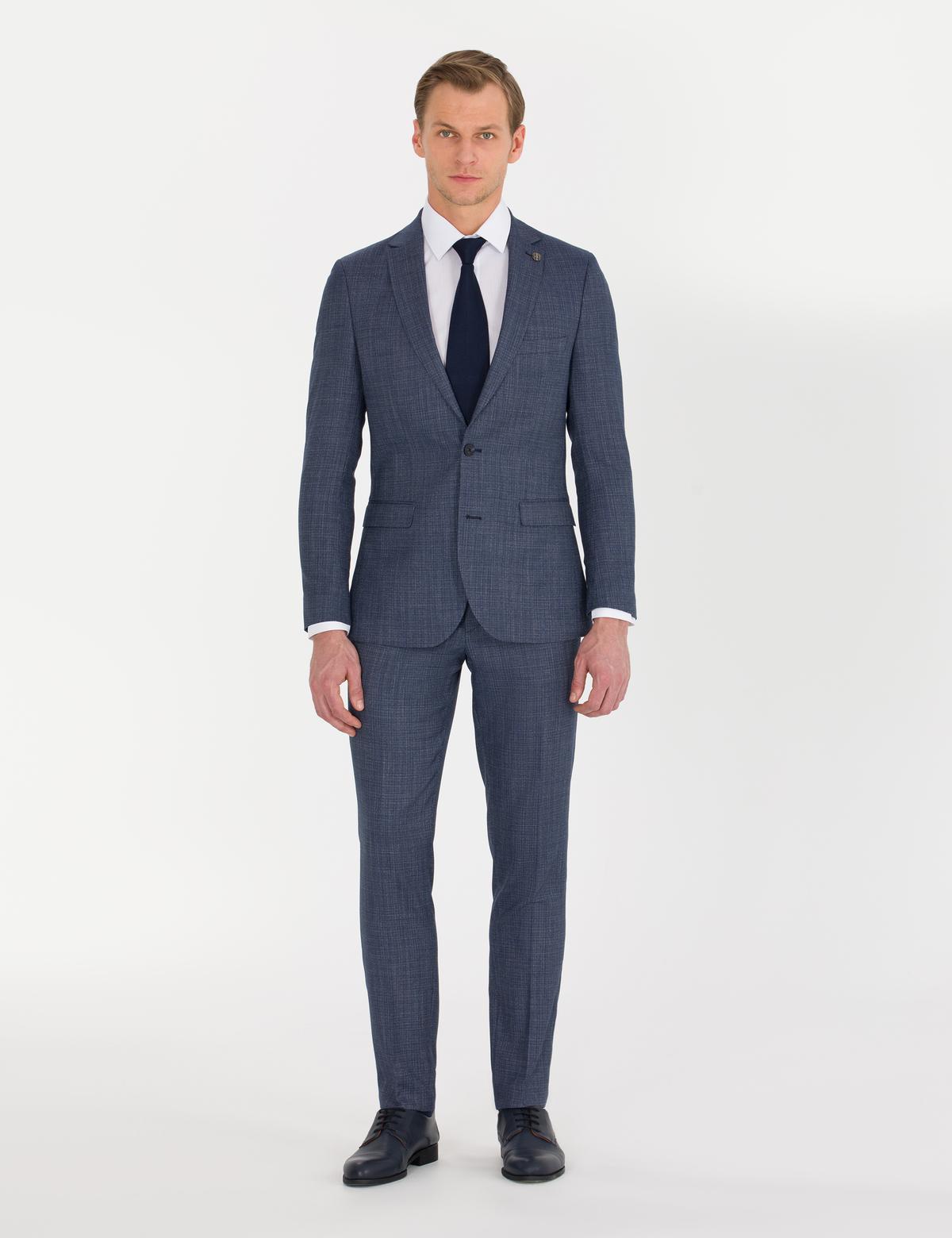 Açık Lacivert Süper Slim Takım Elbise - 50272529038