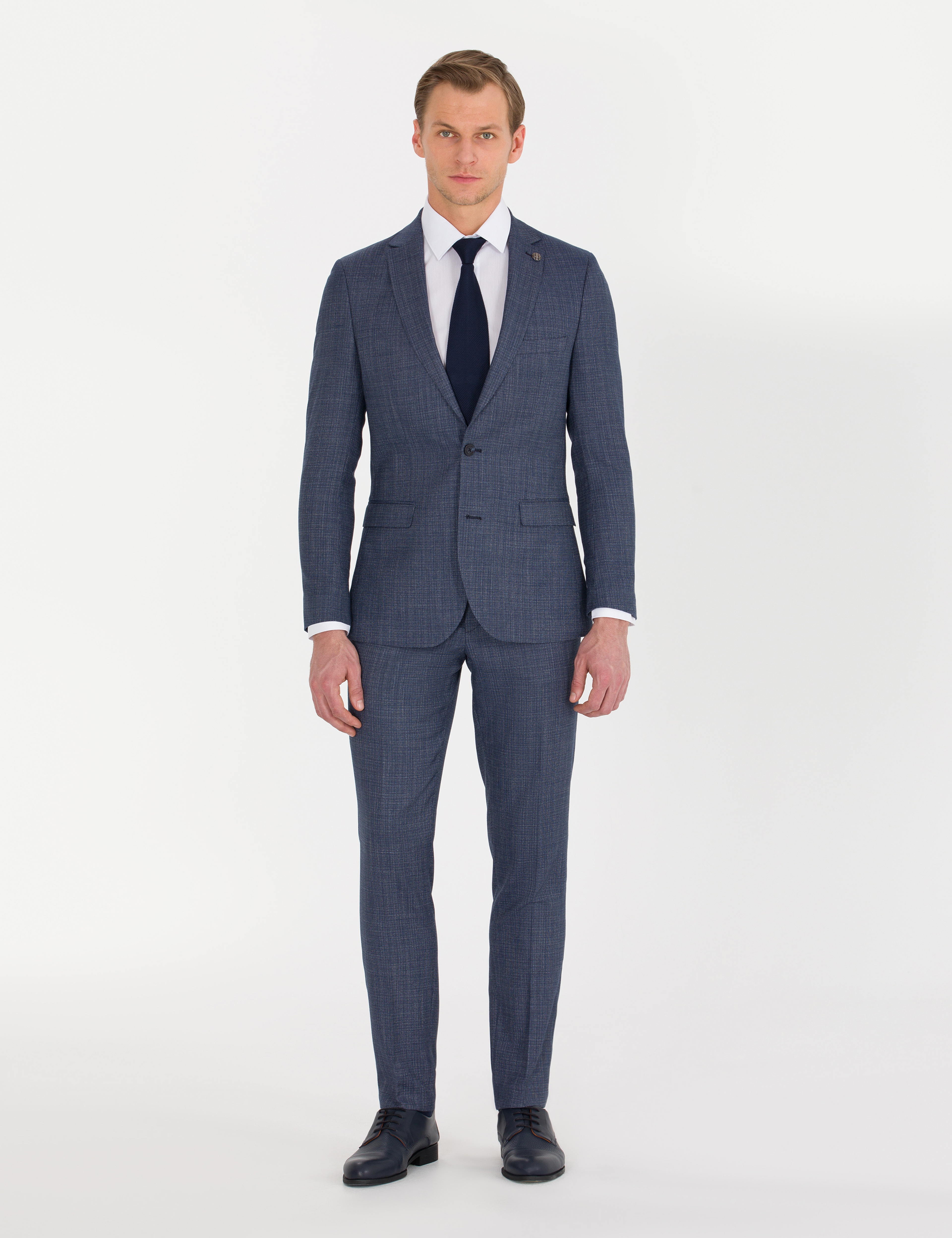 Açık Lacivert Süper Slim Takım Elbise - Image 3