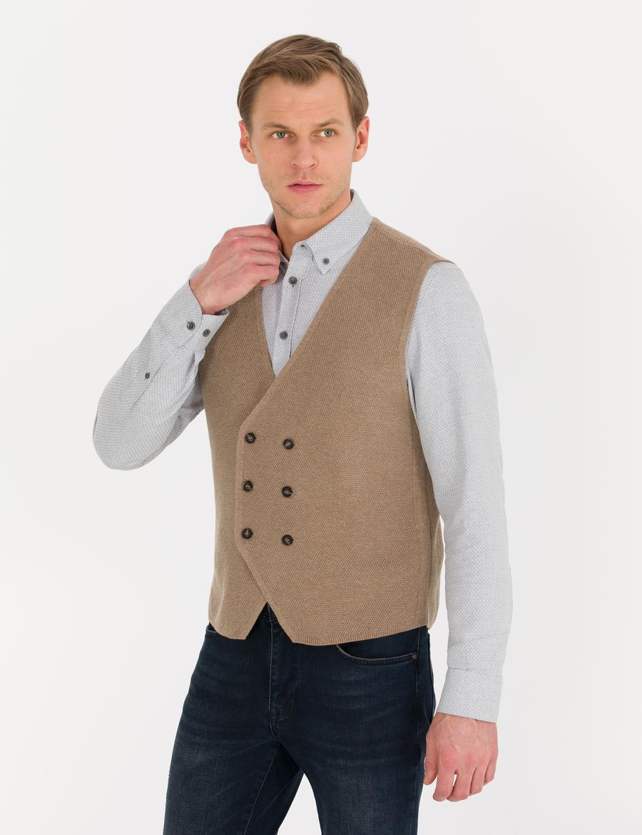 Vizon Melanj Triko Yelek