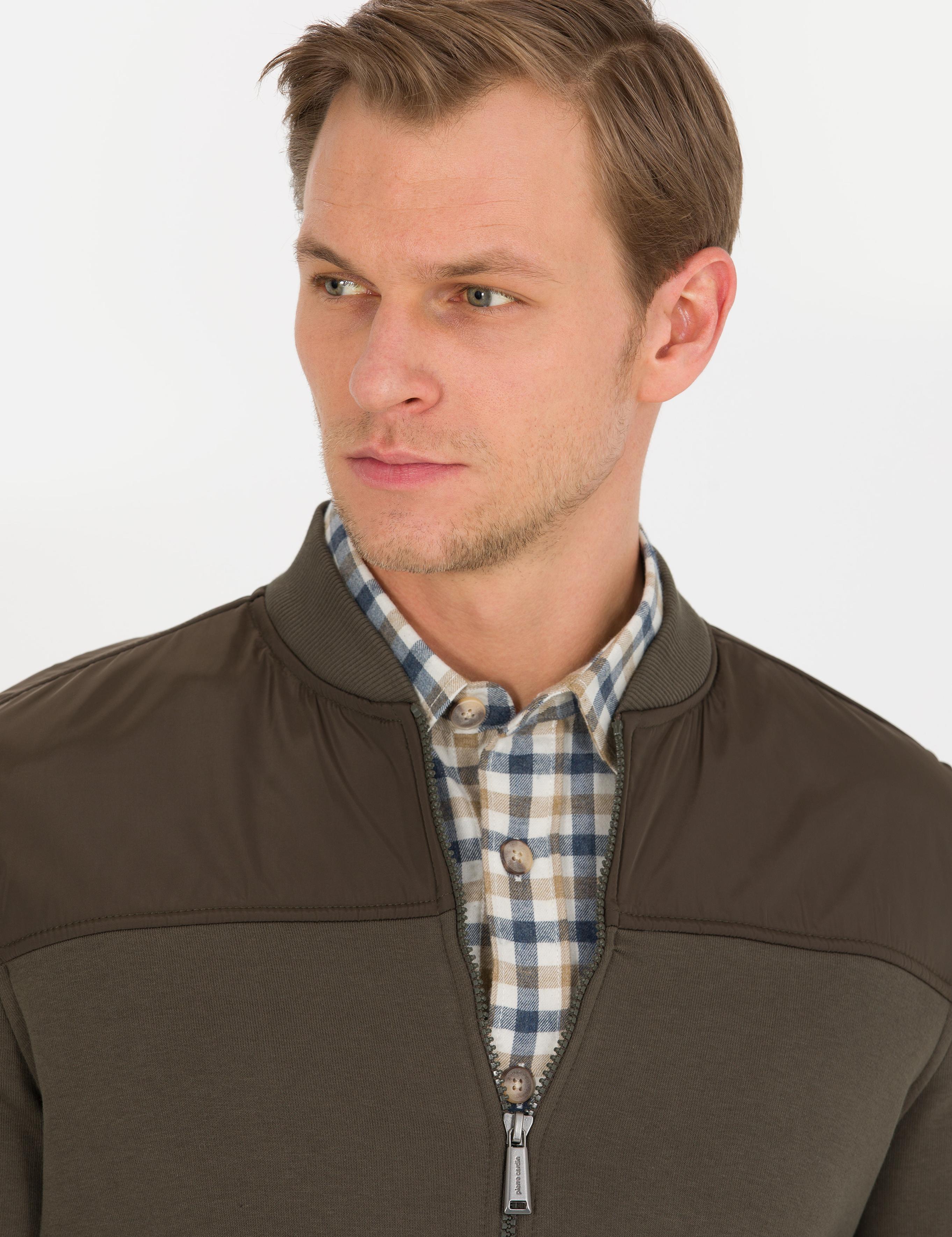 Haki Regular Fit Hırka