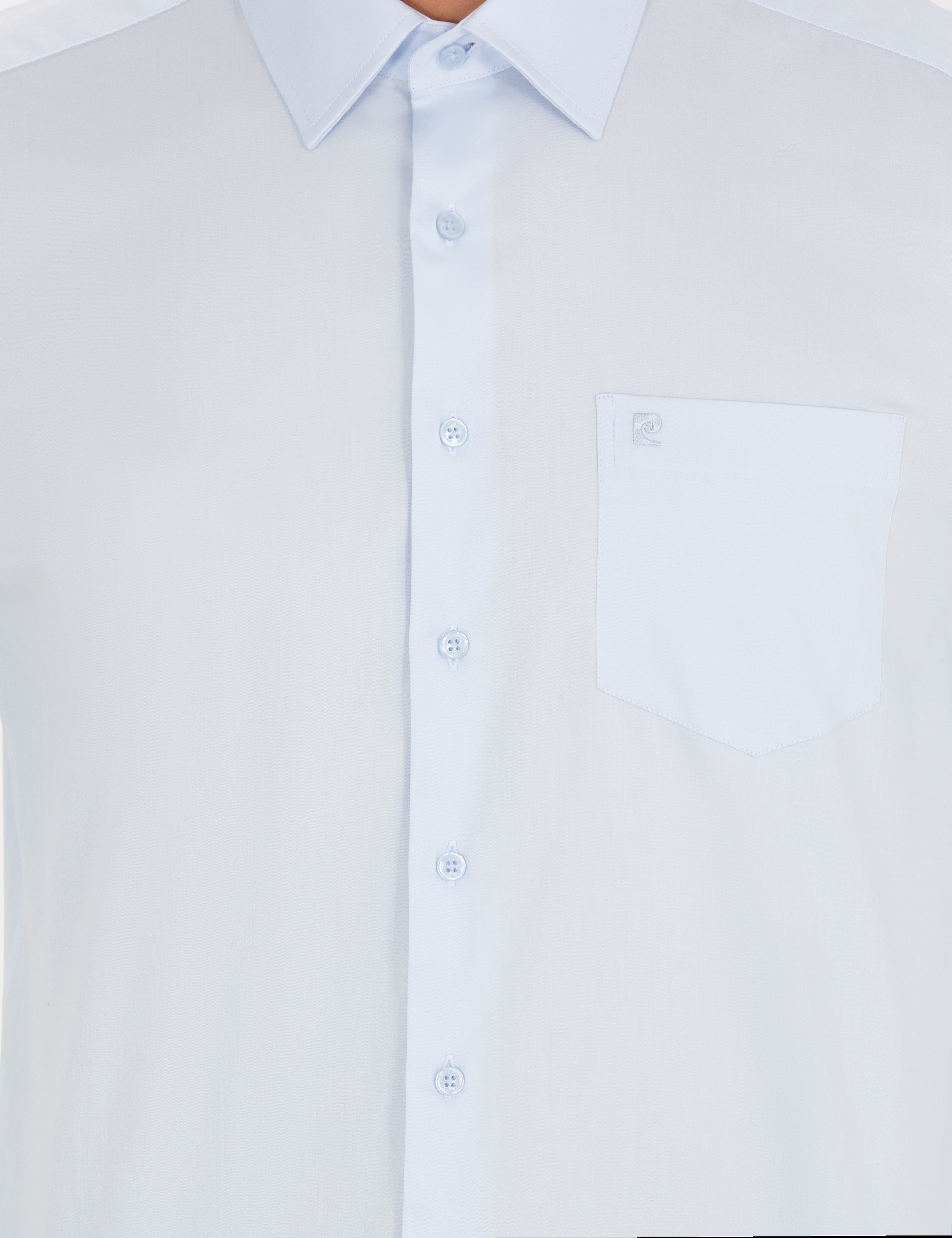 Açık Mavi Regular Fit Uzun Kollu Klasik Gömlek - Image 6