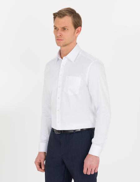 Beyaz Regular Fit Uzun Kollu Klasik Gömlek - 50256422019