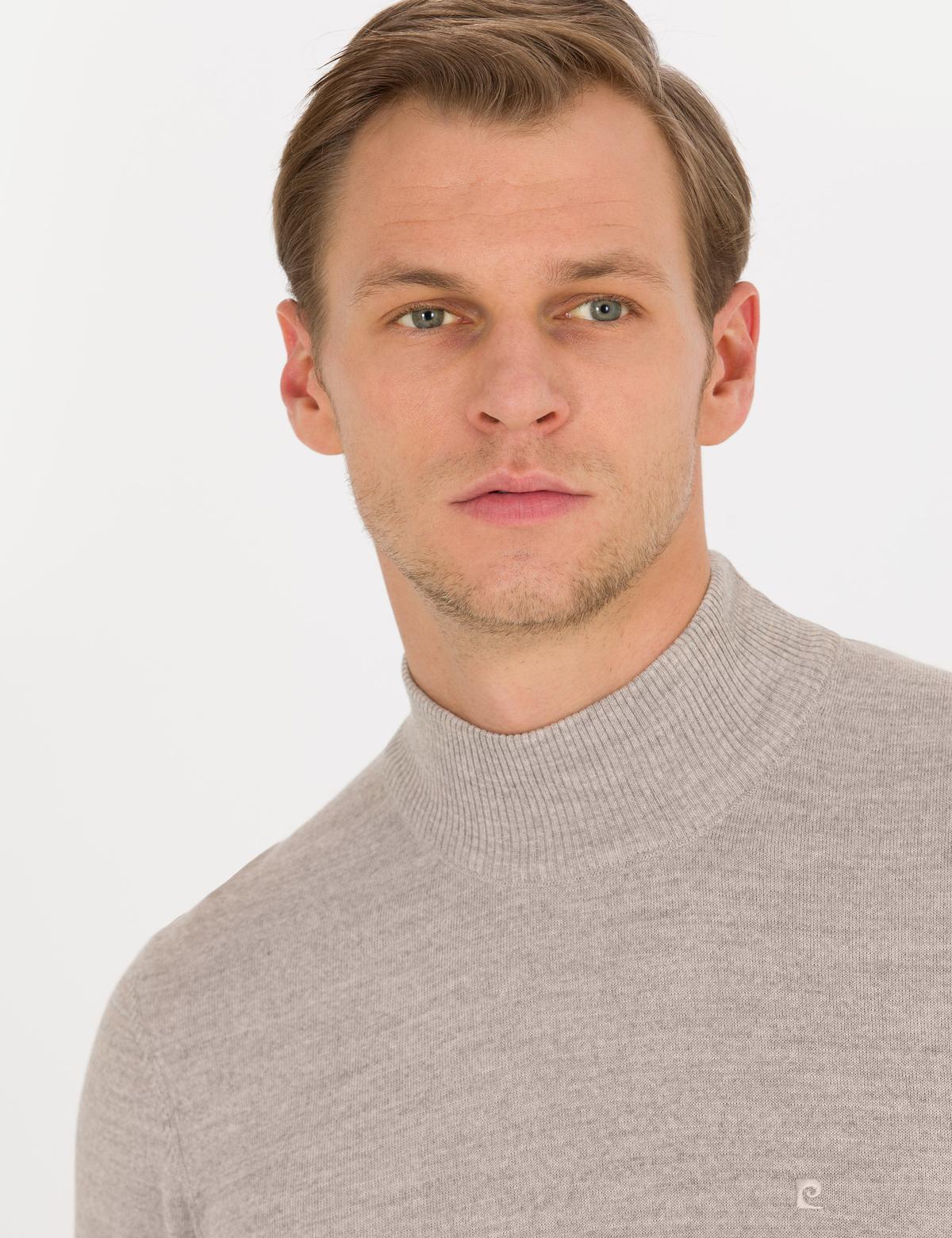 Taş Slim Fit Yarım Balıkçı Yaka Yün Karışımlı Basic Triko Kazak