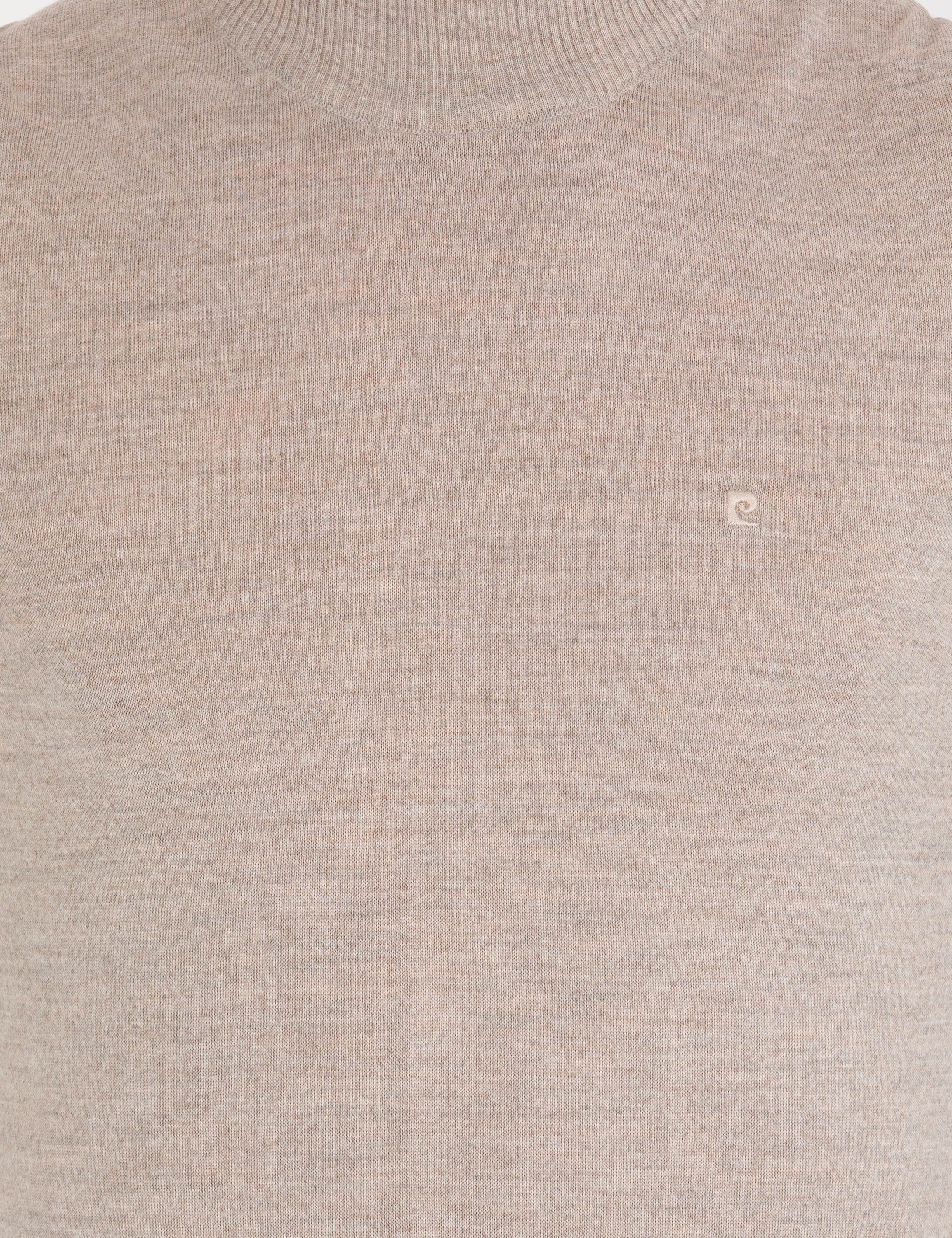 Pierre Cardin Taş Slim Fit Yarım Balıkçı Yaka Yün Karışımlı Basic Triko Kazak görsel 6