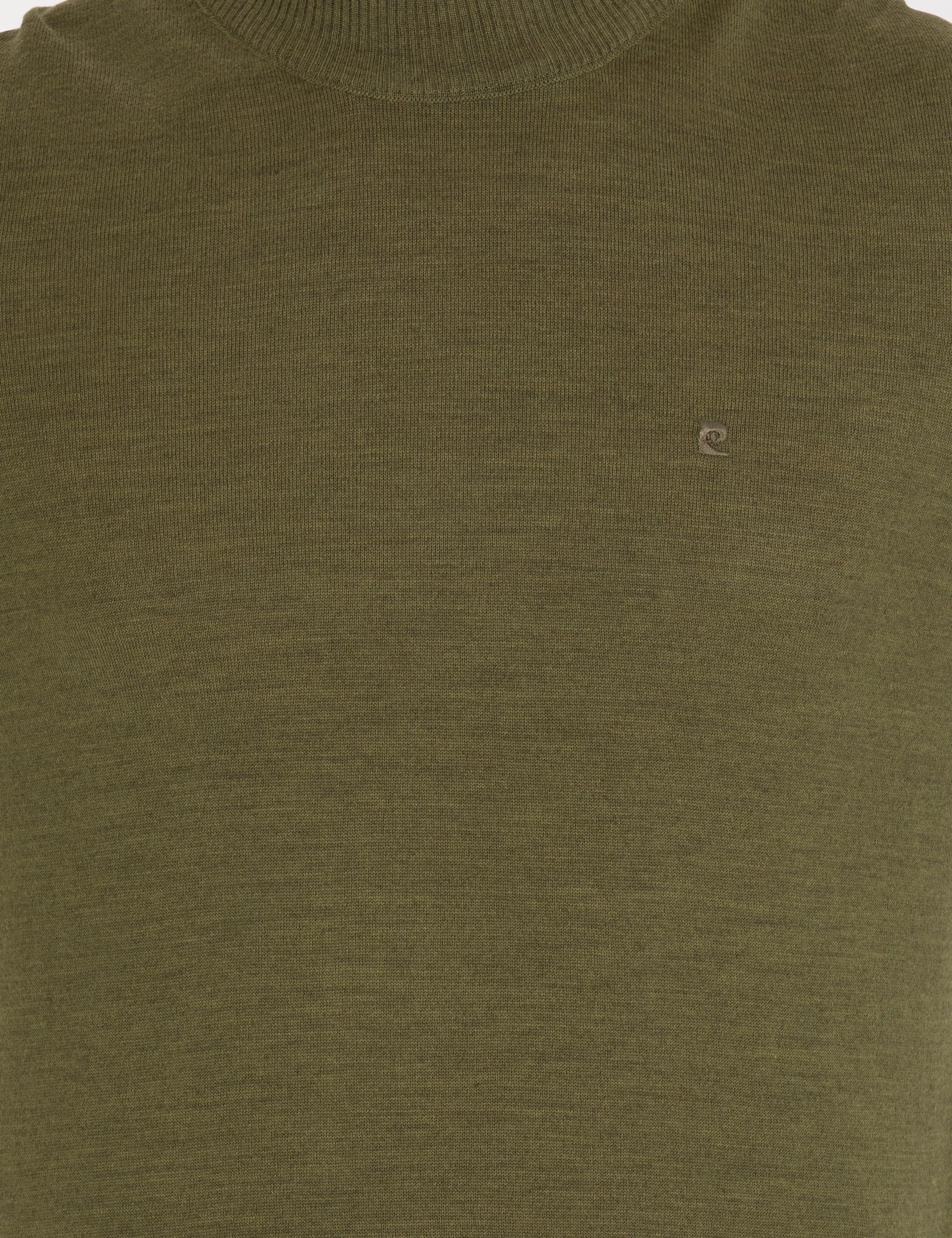 Pierre Cardin Açık Yeşil Slim Fit Yarım Balıkçı Yaka Yün Karışımlı Basic Triko Kazak görsel 6