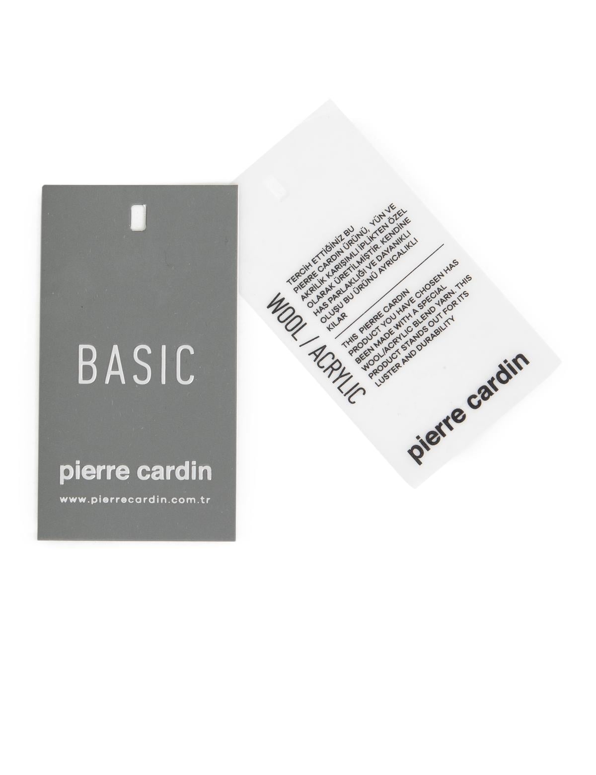 Açık Yeşil Slim Fit Yarım Balıkçı Yaka Yün Karışımlı Basic Triko Kazak - 50257313058