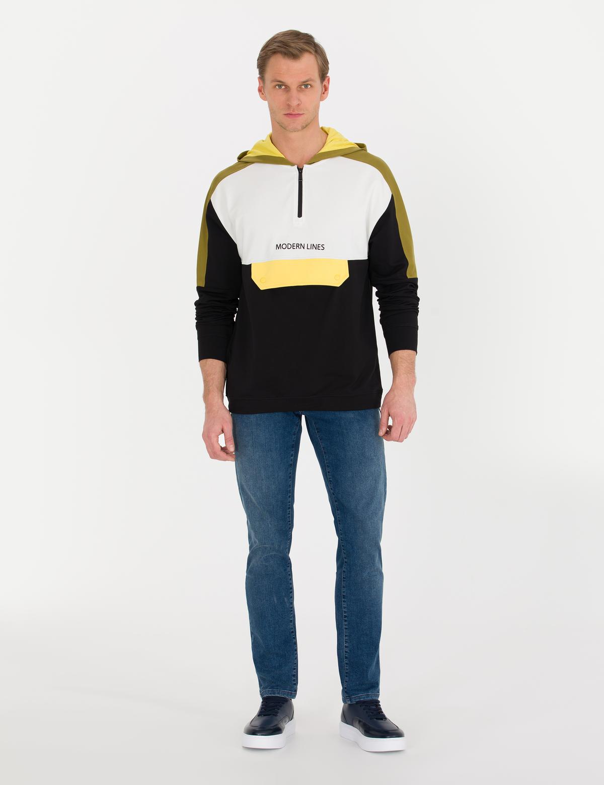 Yeşil Regular Fit Sweatshirt - 50258328013