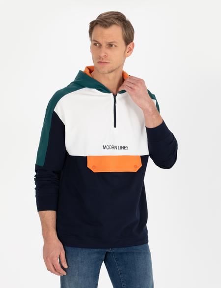 Zümrüt Regular Fit Kapüşonlu Sweatshirt - 50258328007