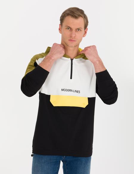 Yeşil Regular Fit Sweatshirt - 50258328013