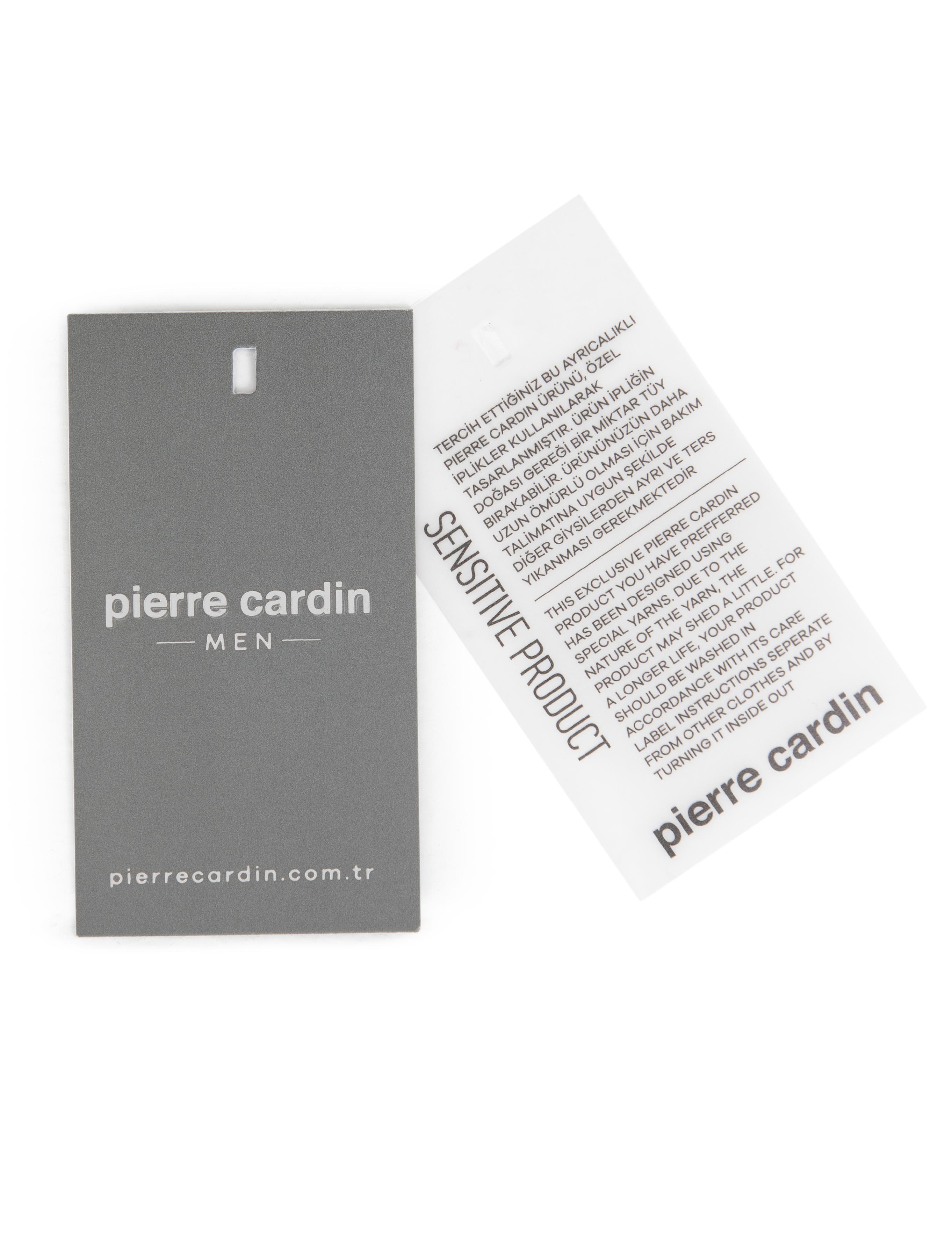 Ekru Slim Fit Fermuarlı Polo Yaka Triko Kazak