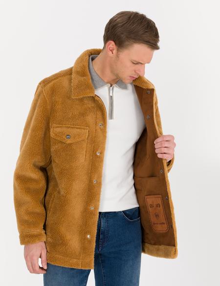 Camel Deri Ceket - 50262410007