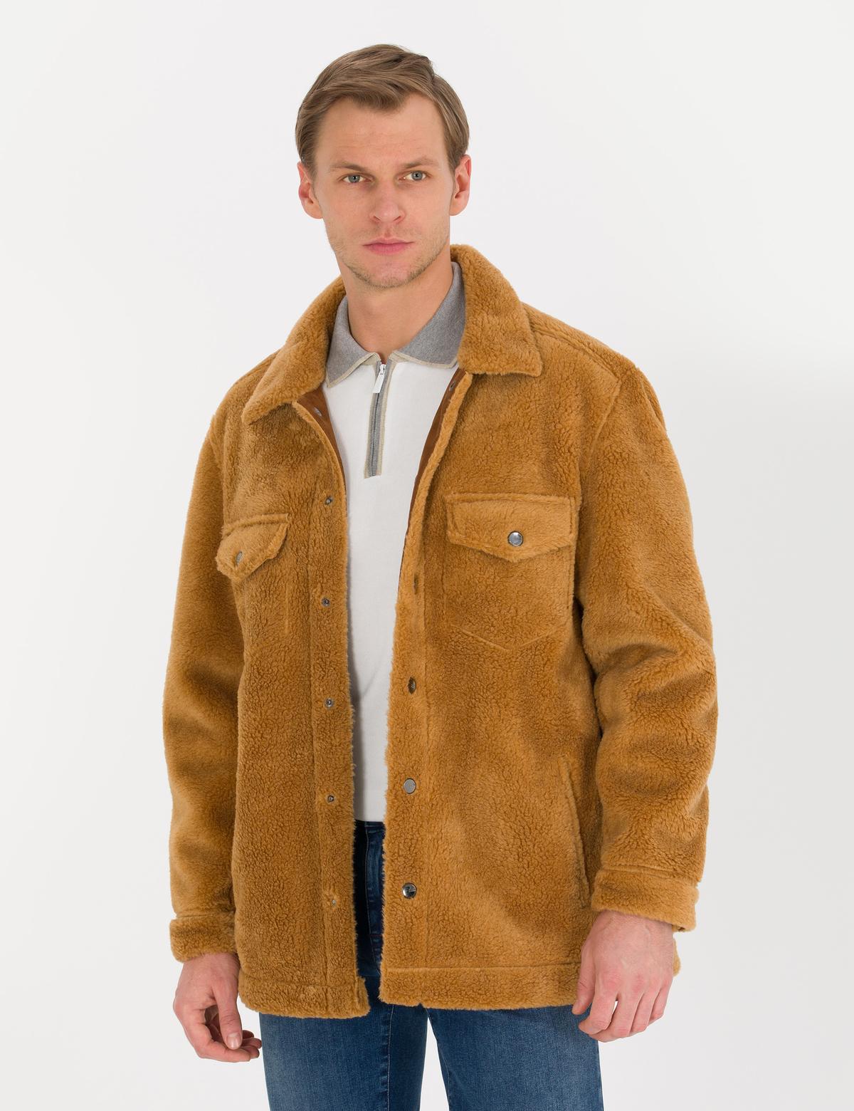 Camel Deri Ceket - 50262410007