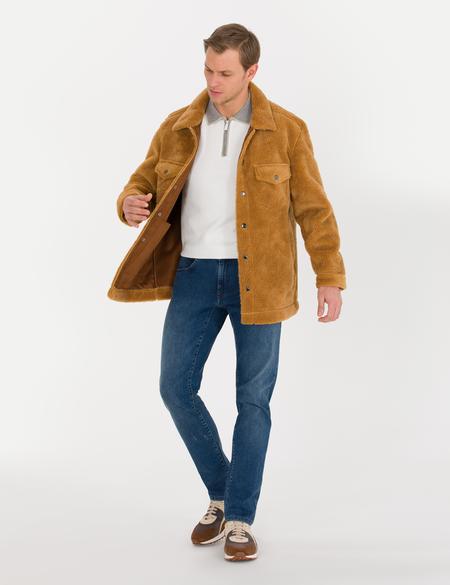 Camel Deri Ceket - 50262410007