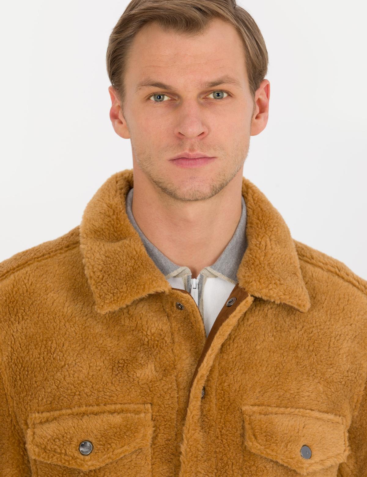 Camel Deri Ceket - 50262410007