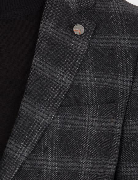 Siyah Ex. Slim Fit Ceket - 50256333022