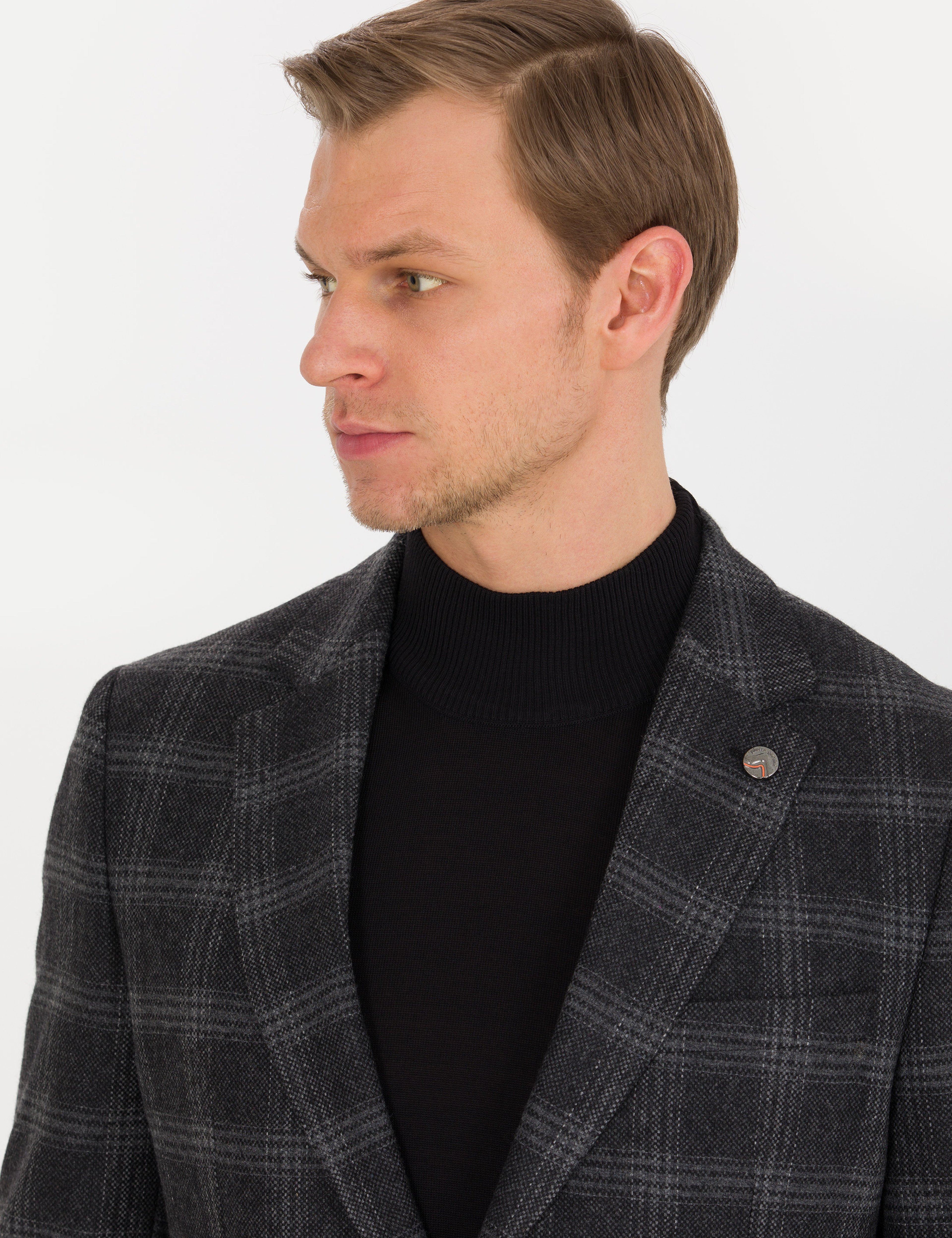 Siyah Ex. Slim Fit Ceket - Image 2