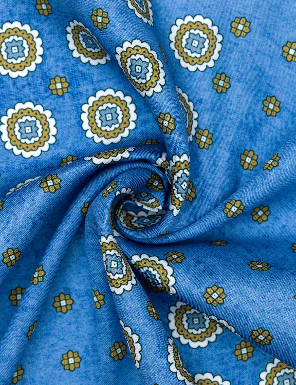 Mavi Desenli Mendil - 50268412003