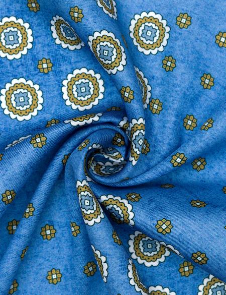 Mavi Desenli Mendil - 50268412003