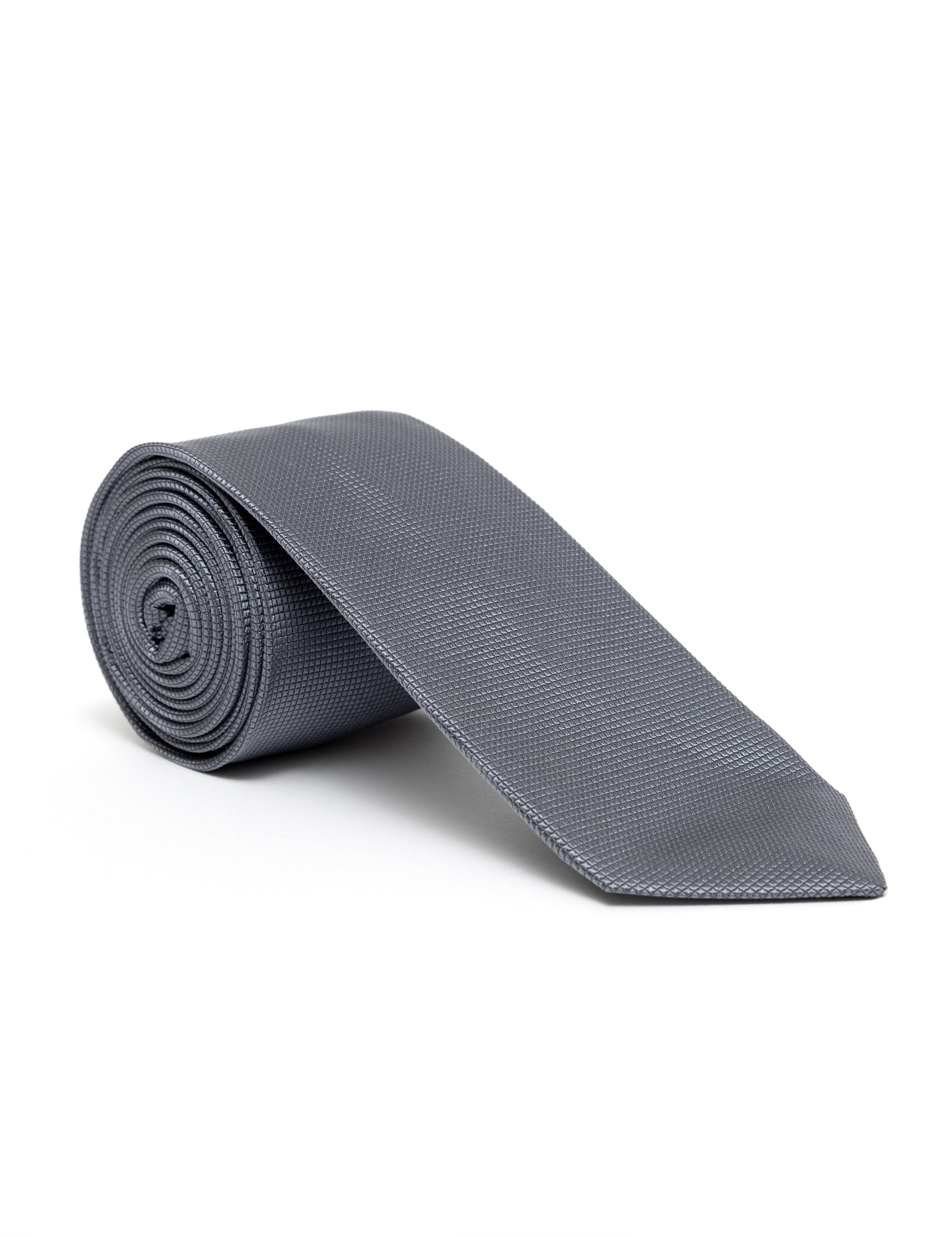 Gri İpek Kravat