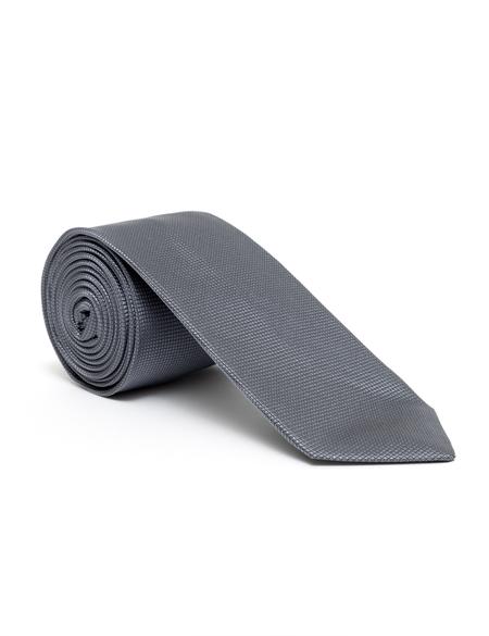 Gri İpek Kravat - 50268523002