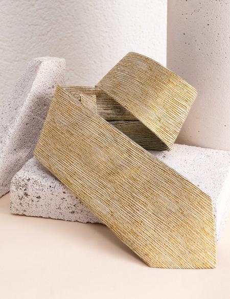 Sarı İpek Kravat - 50268525004