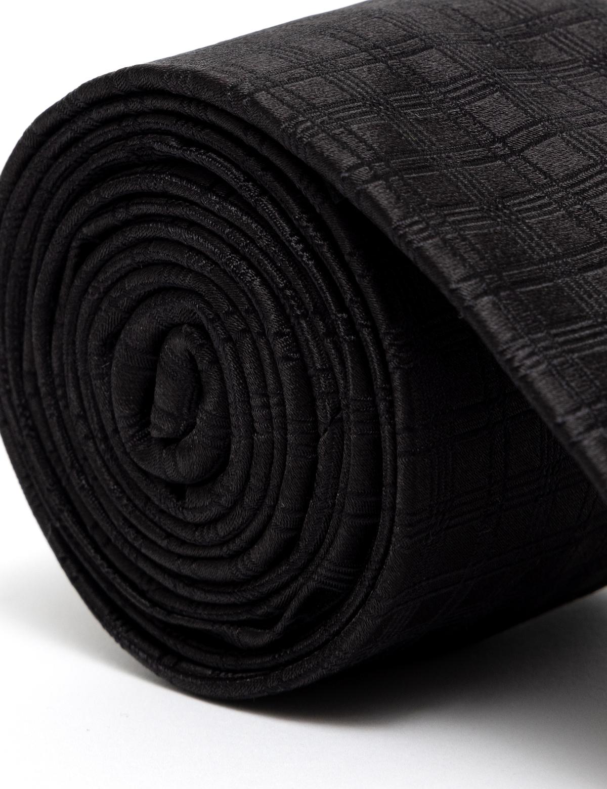 Siyah İpek Kravat - 50268567001