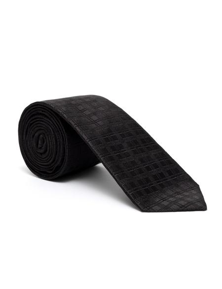 Siyah İpek Kravat - 50268567001