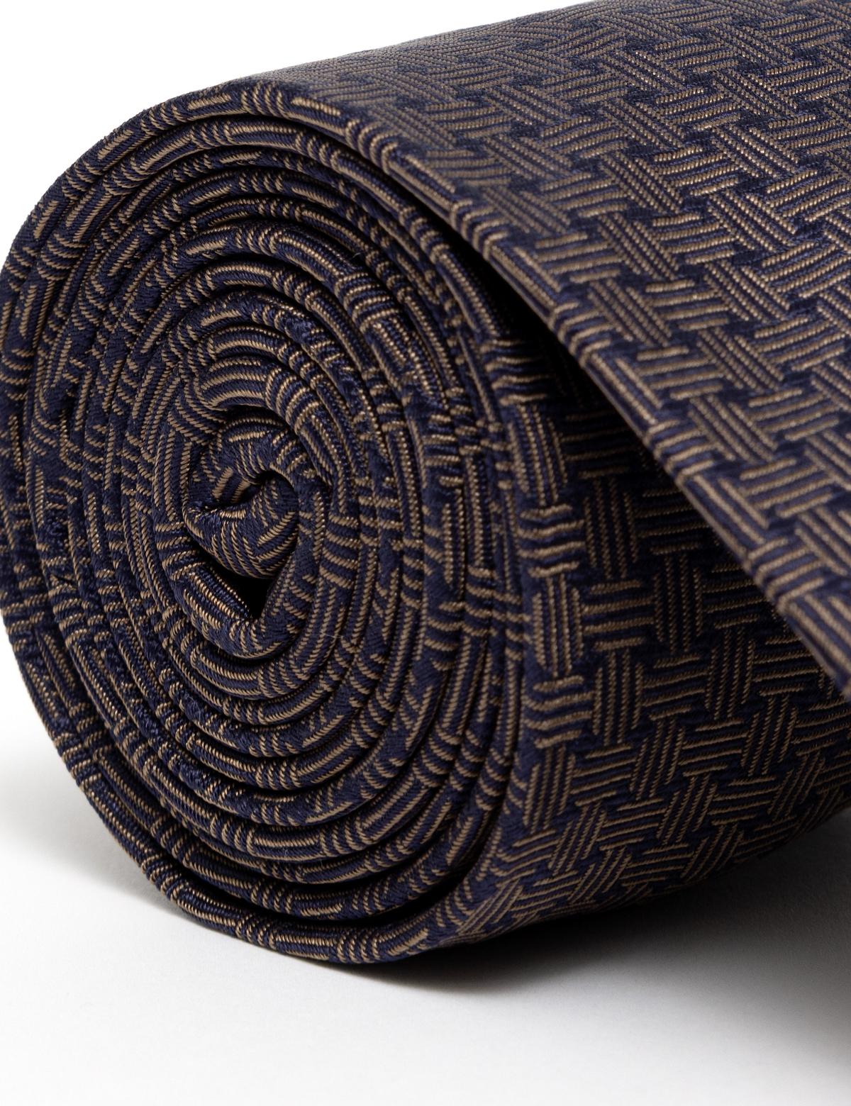 Kahverengi İpek Kravat - 50268536002