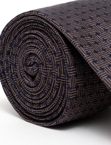 Kahverengi İpek Kravat - 50268536002