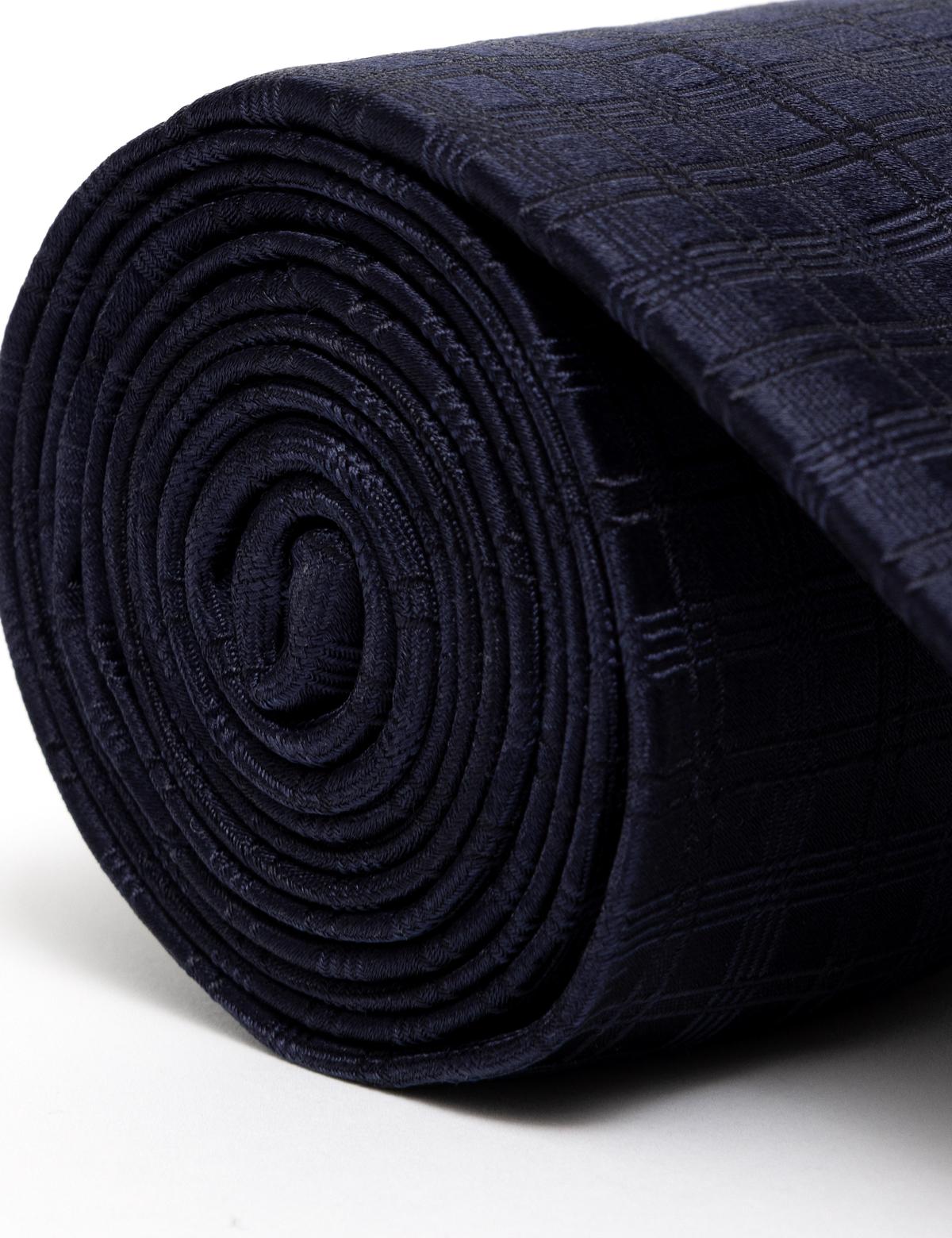 Lacivert İpek Kravat - 50268567002